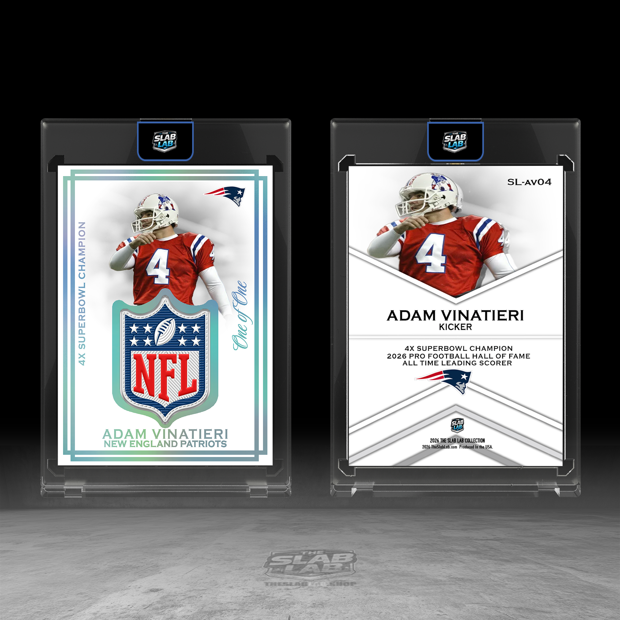Adam Vinatieri Flex Shield Relic New England