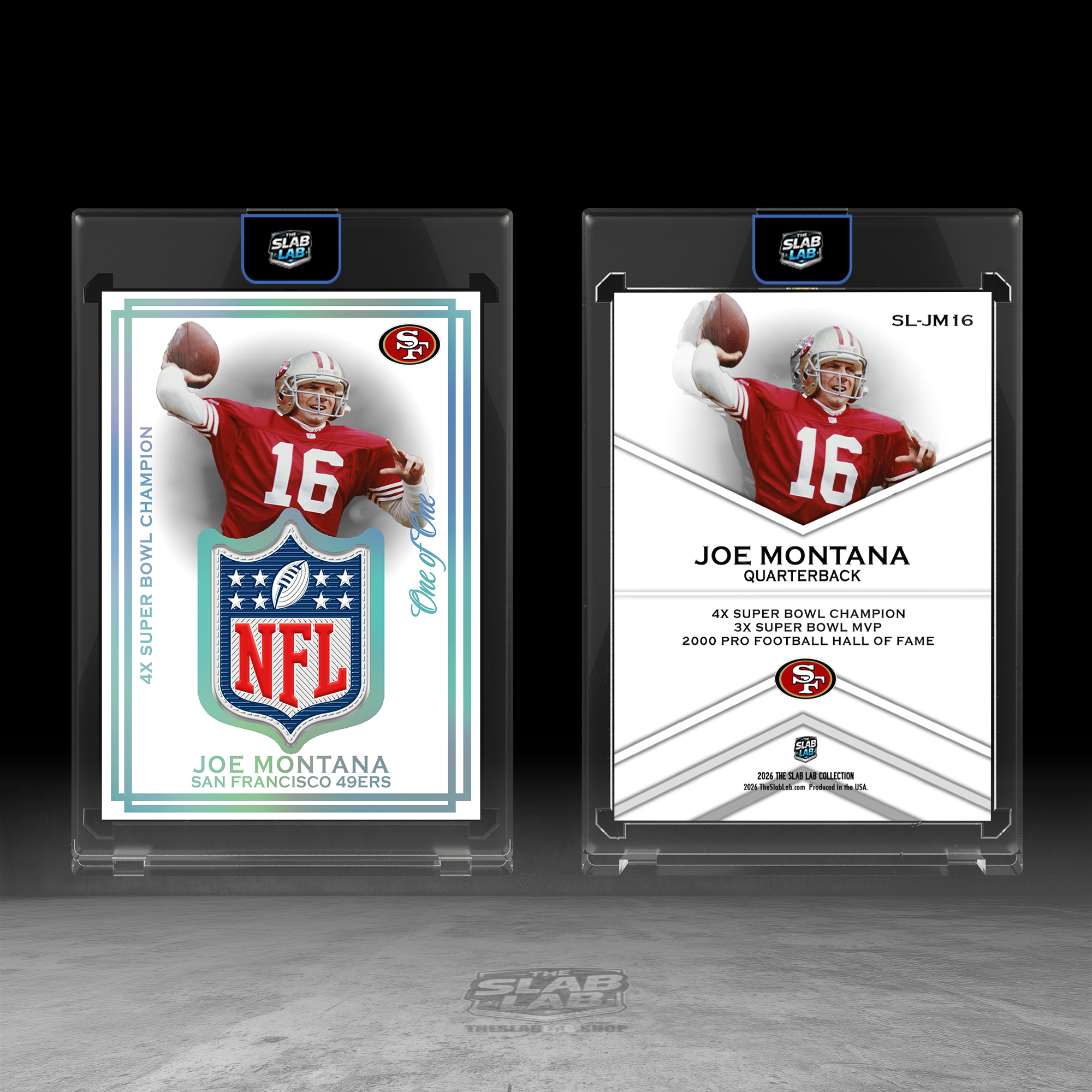 Joe Montana NFL Flex Shield Relic