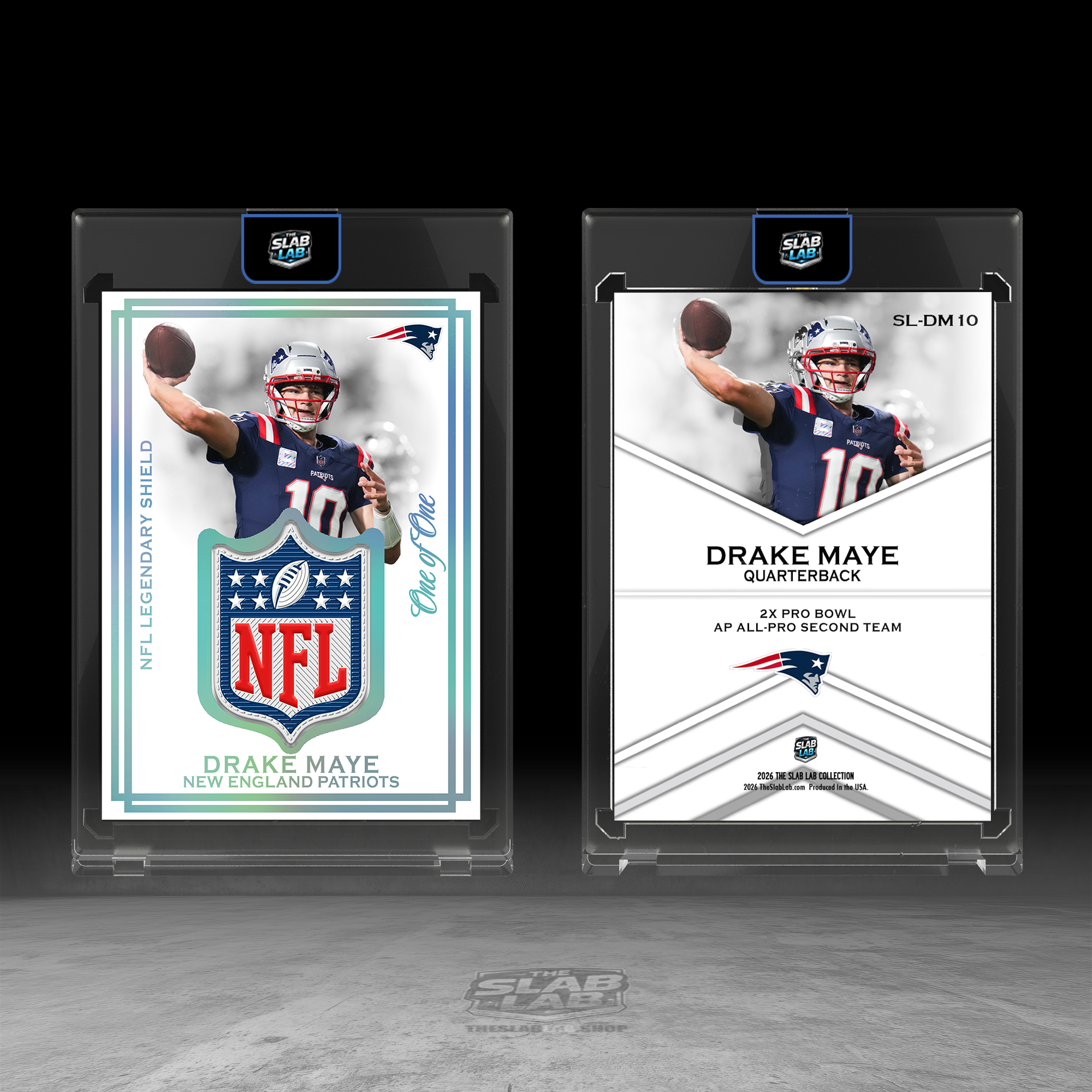 Drake Maye NFL Flex Shield Relic